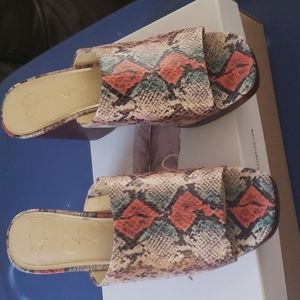 Size 10 Jessica Simpson wedge slide